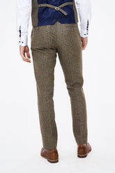House of Cavani Gaston Sage Tweed Trousers